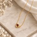 Celeste Ruby Heart Necklace | TRNNK5