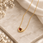 Celeste Ruby Heart Necklace | TRNNK5