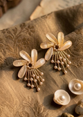 Flower Stud with Pearls