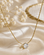 Gold Plated Solitaire Necklace