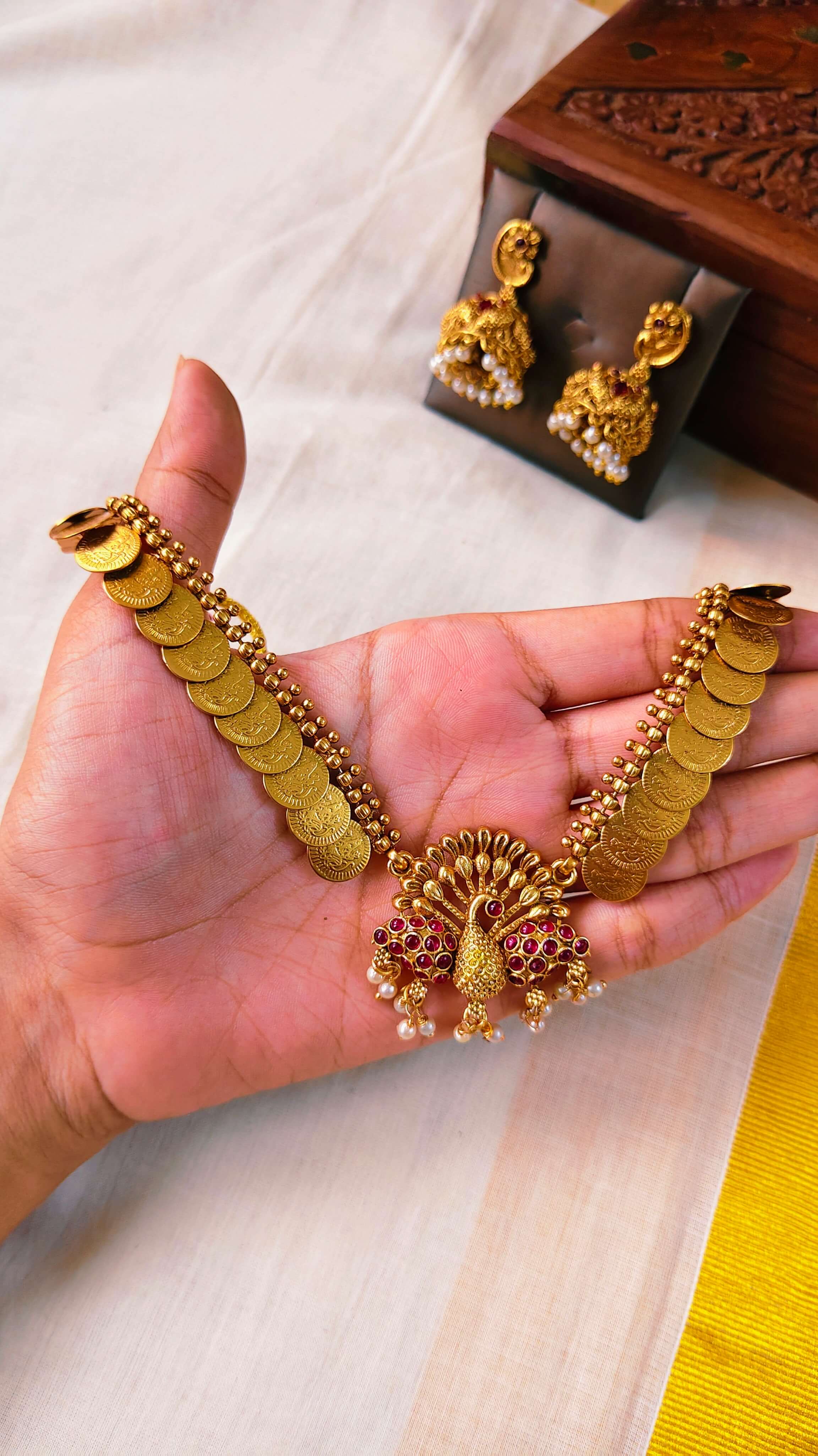 Mayura Kasu Heritage Necklace | TRDNK63