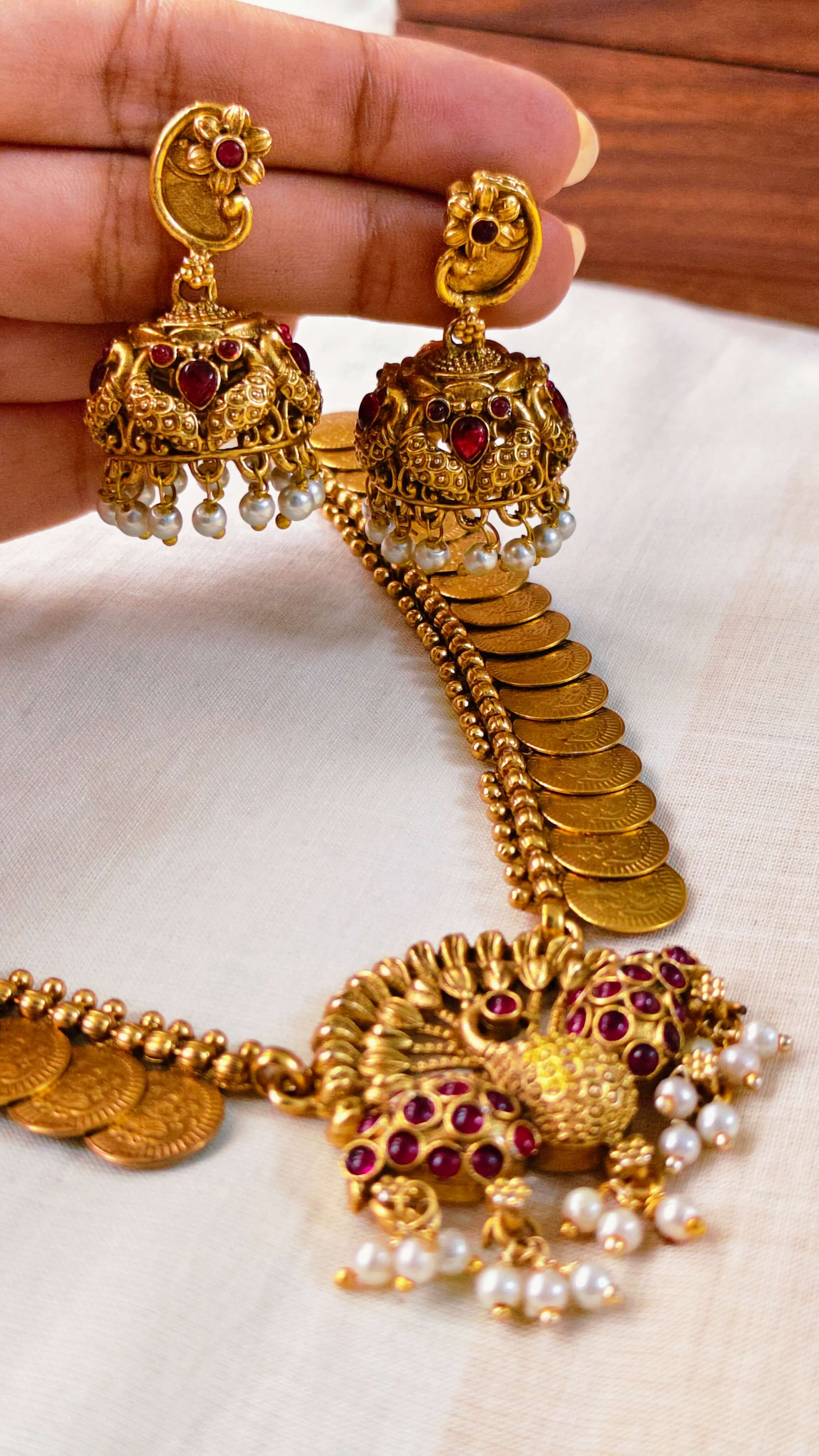 Mayura Kasu Heritage Necklace | TRDNK63