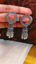 Floral Aura Jhumka Earrings | OXDE-14
