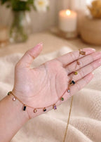 Multi Color Crystal Anti Tarnish Geometric Necklace
