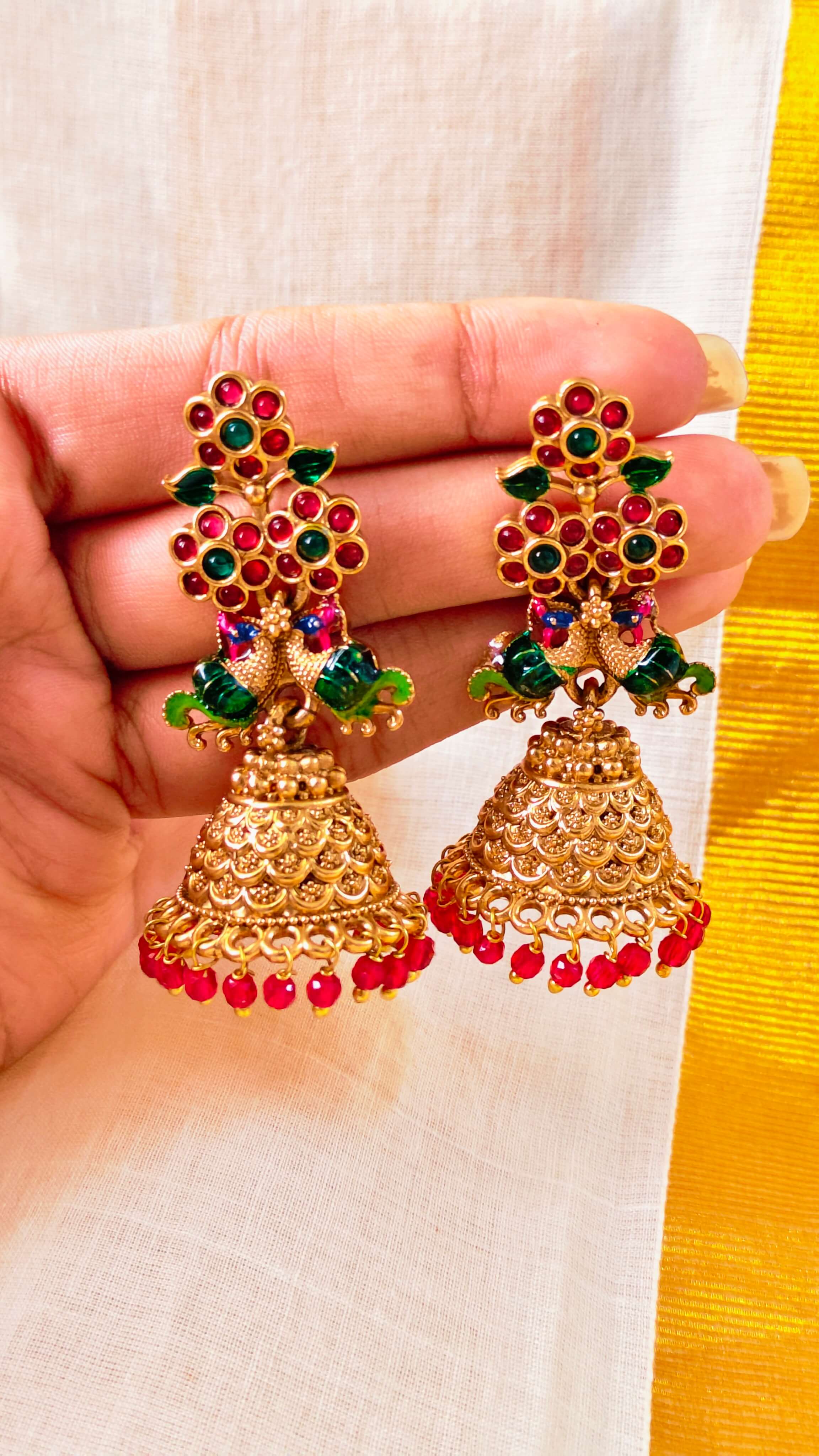 Pushpa Valli Temple Jhumkas | TRDE-12