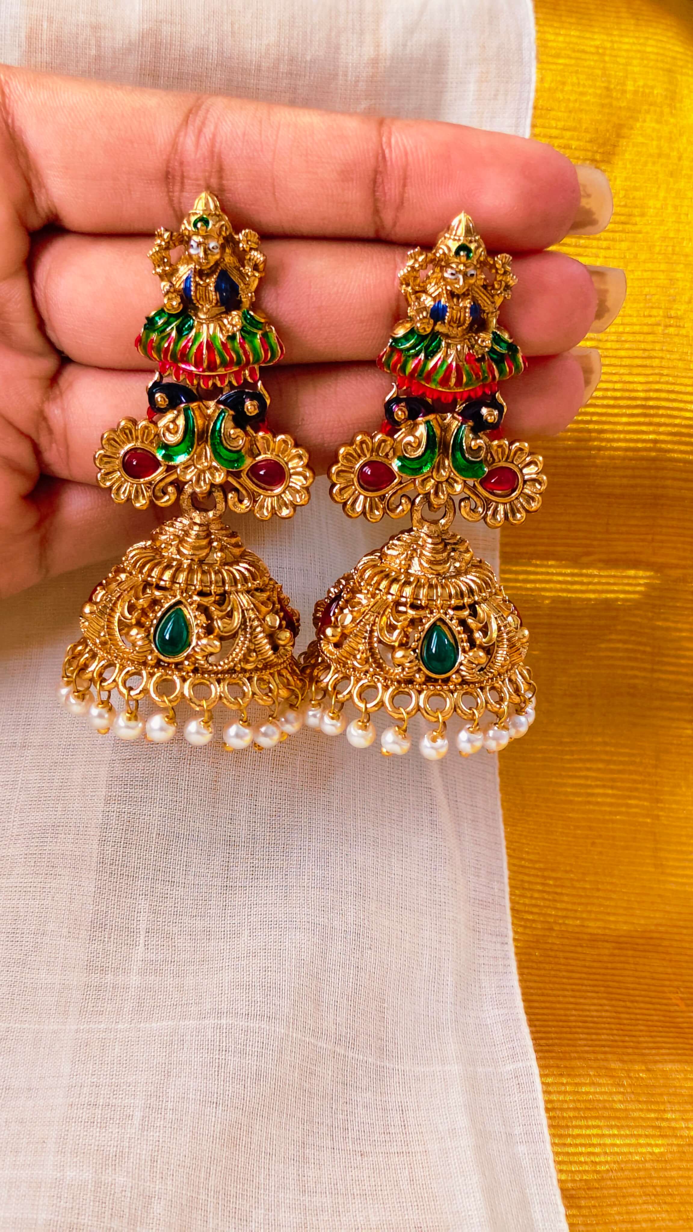 Vaidehi Temple Jhumkas | TRDE-13