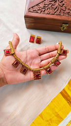 Crimson Heritage Necklace Set | TRDNK-57