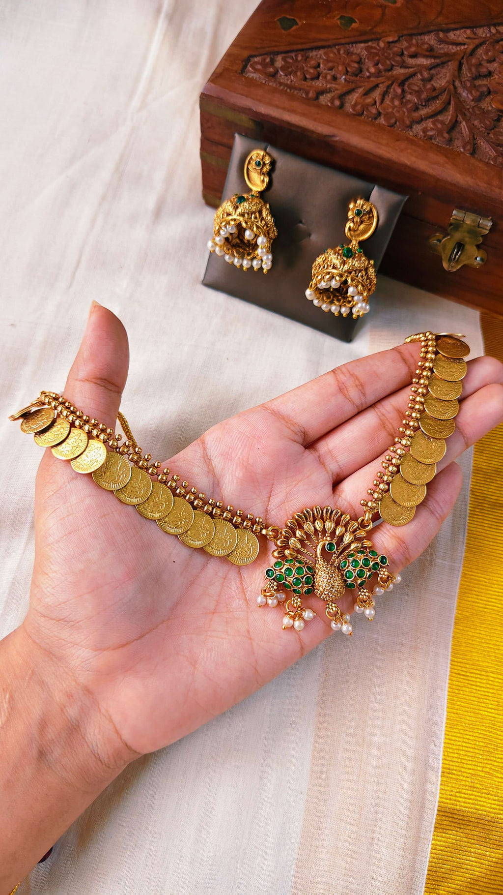 Mayura Kasu Heritage Necklace | TRDNK64