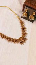 Rajarani Mayura Temple Necklace Set | TRDNK69