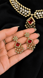 Ruby Allure Necklace Set | ADNK-06