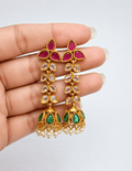 Imperial Bloom Jhumkas | ADE-3