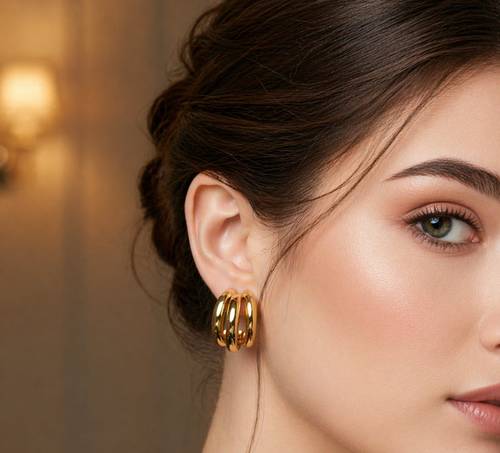Gold plated Anti Tarnish stud