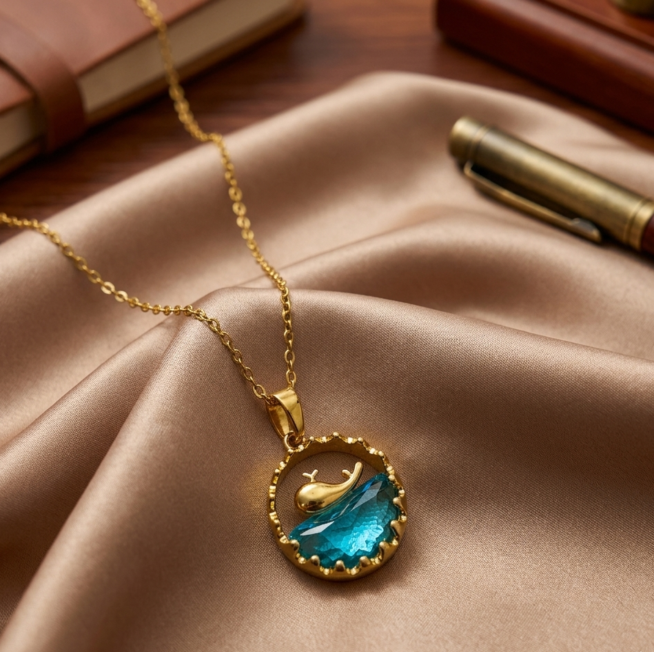 Ocean Dolphin Pendant chain