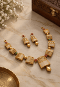 Evara Royal Lattice Necklace Set | ADNK-07