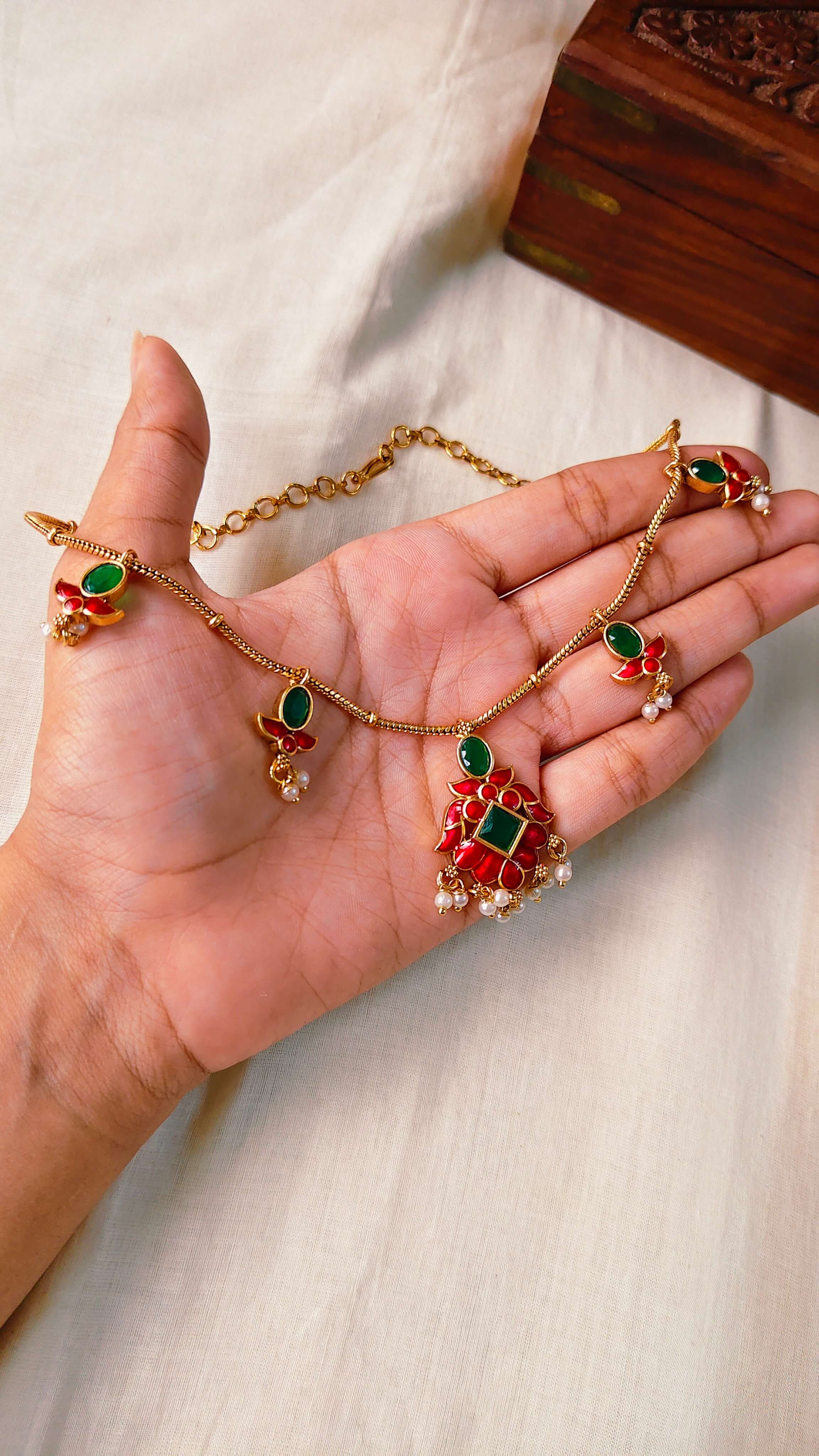Rang Mahal Necklace Set | TRDNK-78