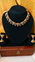 Naira Emerald Royale Necklace Set | TRDNK-76