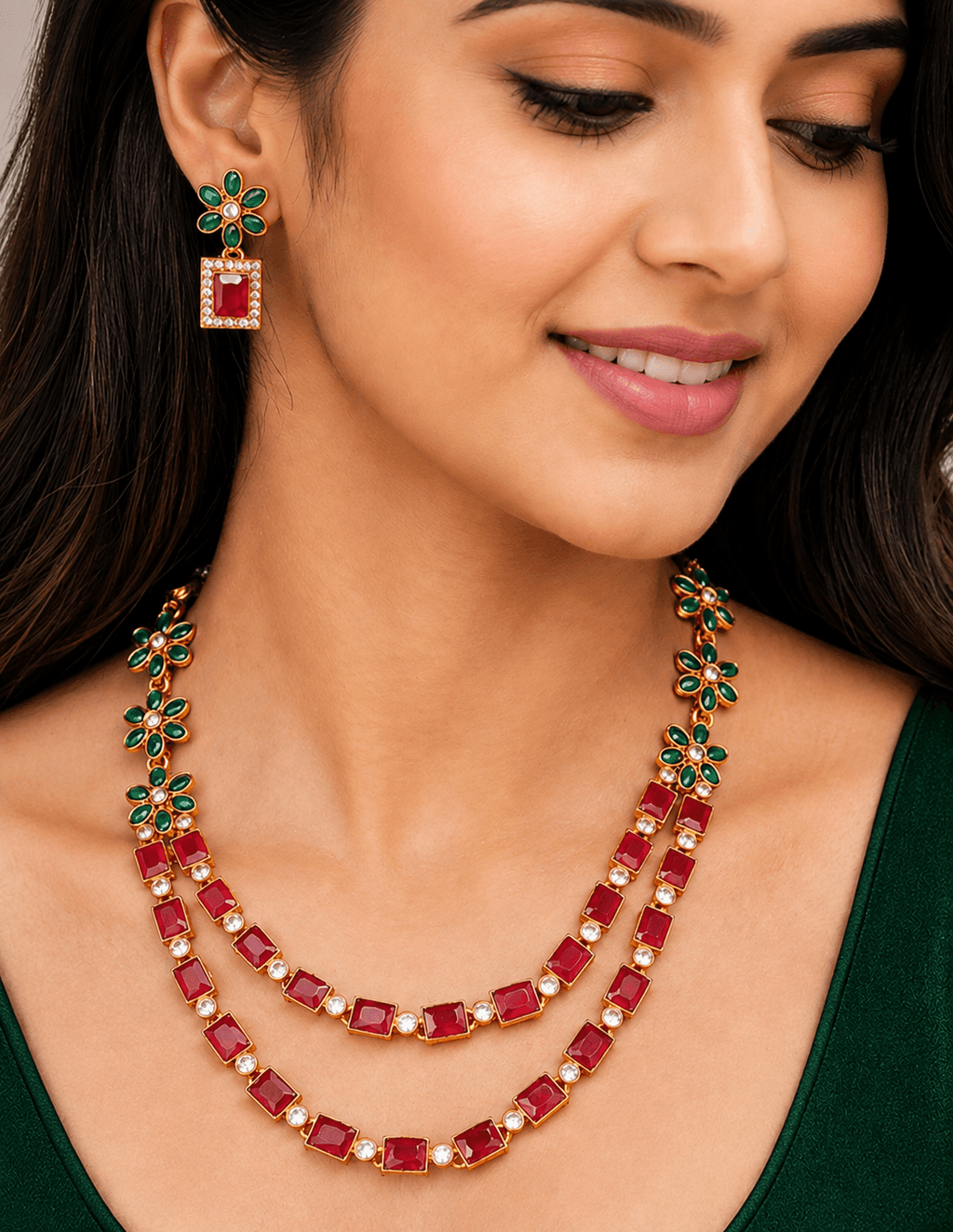 Crimson Blossom Elegance Set | ADNK-03