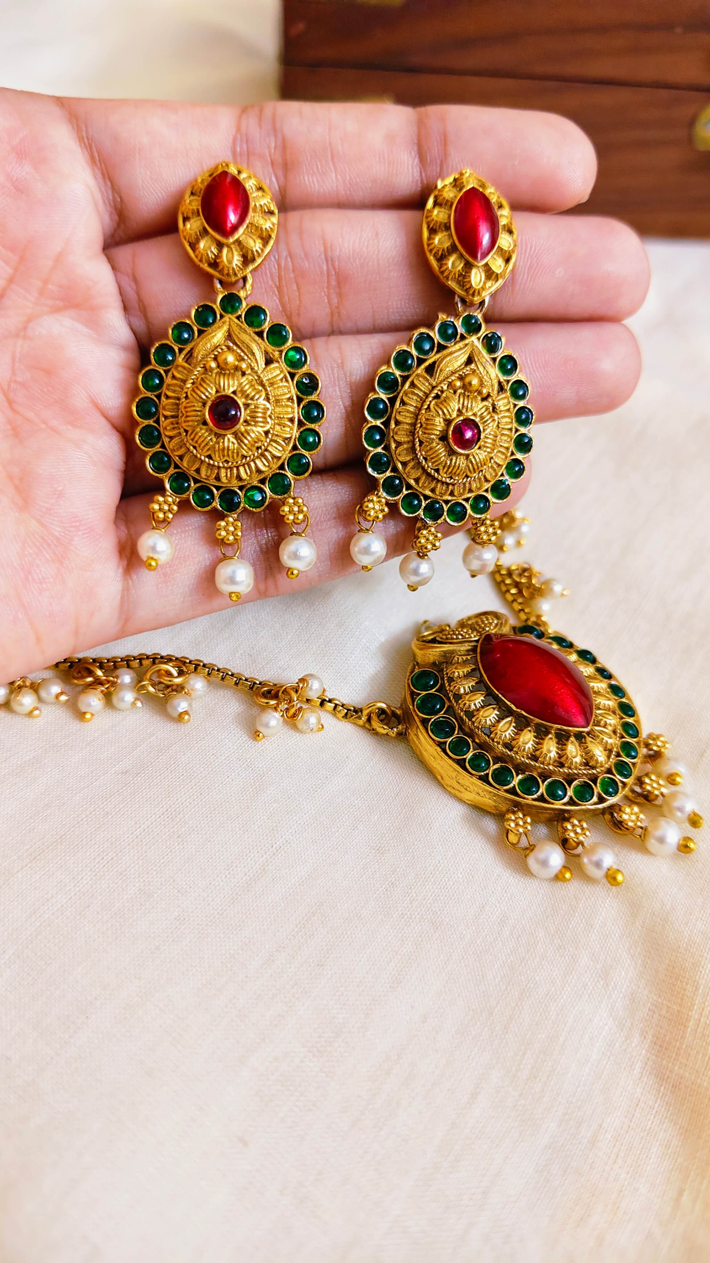 Harini Heritage Necklace Set | TRDNK-83
