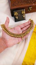 Heritage Gold Leaf Necklace Set |TRDNK-80