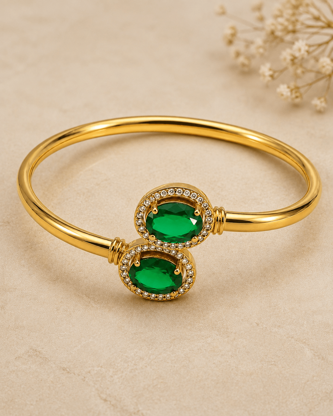 Emerald Embrace Bangle | ADBG-06