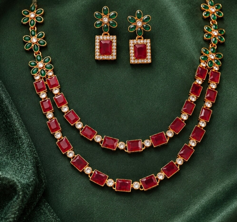 Crimson Blossom Elegance Set | ADNK-03