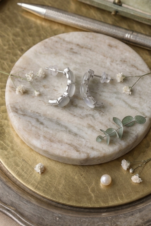 Moonstone Stud earrings