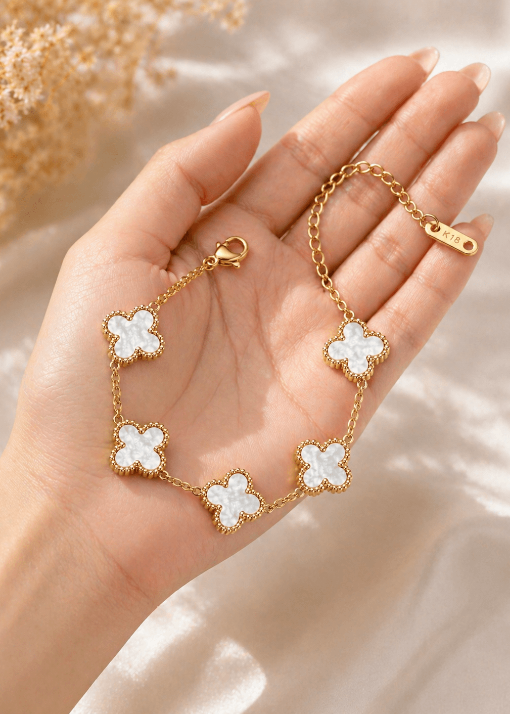 White Clover Bracelet